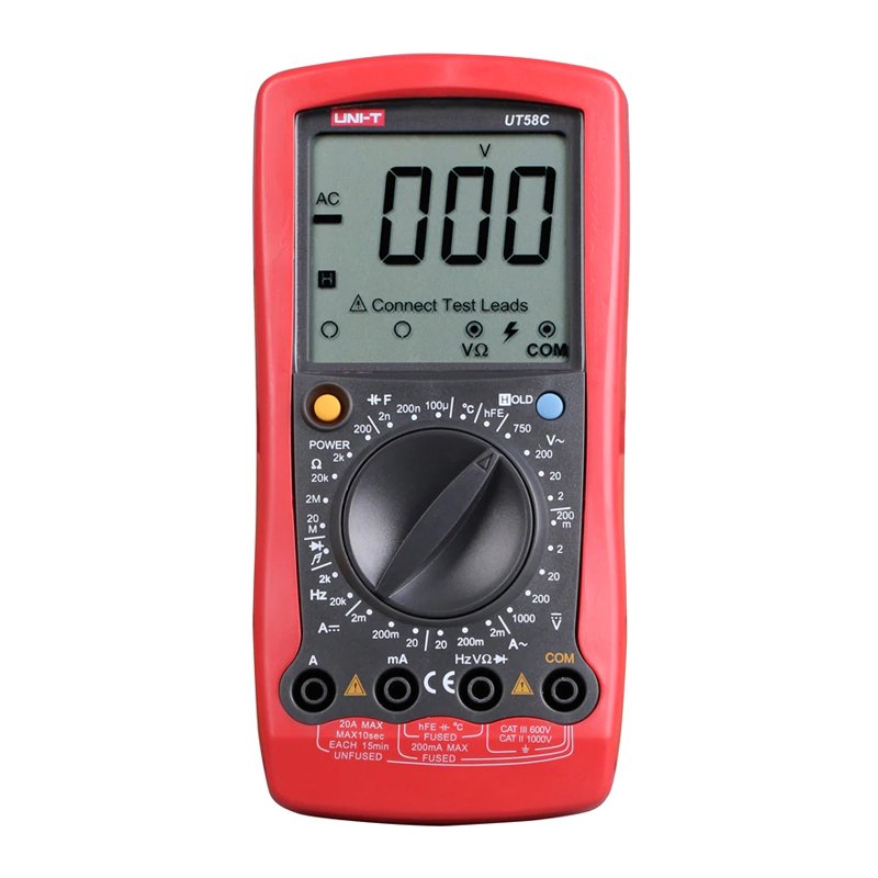 Uni-T UT58C Dijital Multimetre, Ölçü Aleti