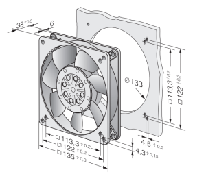 Ebm Papst 5656S Aksiyel Kompakt Fan 5656 S