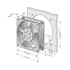 Ebm Papst 4600Z Aksiyel Kompakt Fan 4600 Z