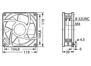 Ebm Papst 4656N Aksiyel Kompakt Fan 4656 N