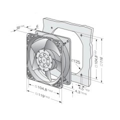 Ebm Papst 4650N Aksiyel Kompakt Fan 4650 N
