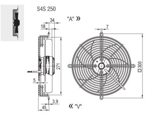 EbmPapst S4S250-AI02-01 Çap 250mm 230V AC Fan