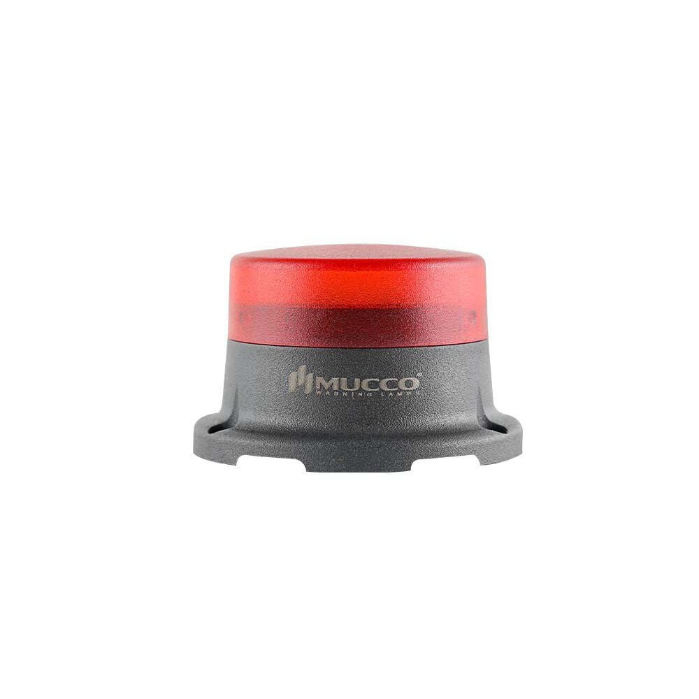 Sabit Flaşör Çakar Mini Tepe Lambası 12-24V AC/DC SNT-M715 Kırmızı