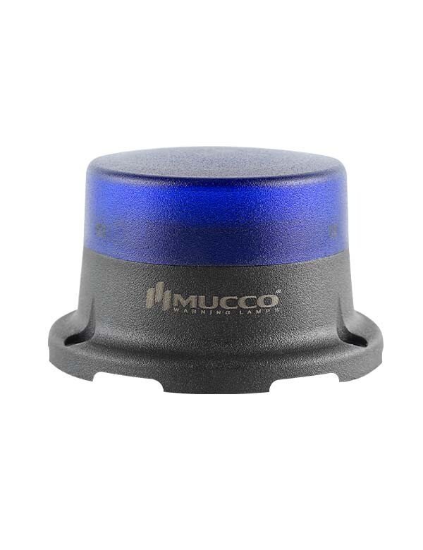 Sabit Flaşör Çakar Mini Tepe Lambası 12-24V AC/DC SNT-M715 Mavi