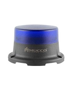 Sabit Flaşör Çakar Buzzer Mini Tepe Lambası 12-24V AC/DC SNT-M715-B Mavi