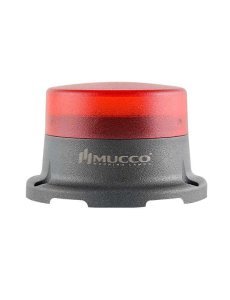 Sabit Flaşör Çakar Buzzer Mini Tepe Lambası 12-24V AC/DC SNT-M715-B Mavi