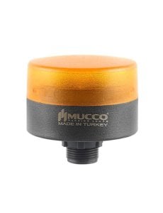 Somun Bağlantılı Sabit Flaşör Çakar Mini Tepe Lambası 12-24V AC/DC SNT-SM715 Yeşil
