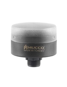 Somun Bağlantılı Sabit Flaşör Çakar Buzzer Mini Tepe Lambası 12-24V AC/DC SNT-SM715-B Beyaz