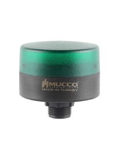Somun Bağlantılı Sabit Flaşör Çakar Buzzer Mini Tepe Lambası 12-24V AC/DC SNT-SM715-B Mavi