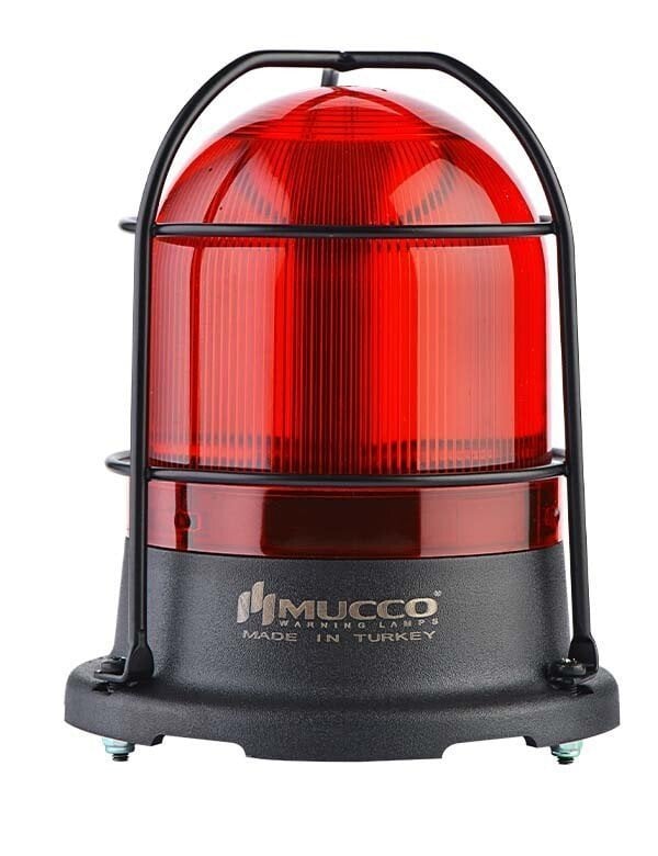 5 Modlu Üniversal Kafesli Tepe Lambası 12-24V AC/DC SNT-115-KFS Kırmızı