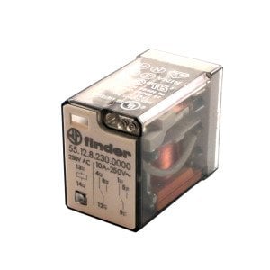 55.12.8.230.0000 (5512 2 CO 10A 230V AC İĞNE AYAK RÖLE)