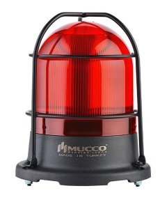 5 Modlu Üniversal Kafesli Buzzerlı Tepe Lambası 85-260V AC/DC SNT-125-B-KFS Beyaz