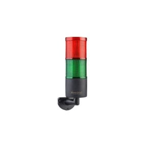 2 Katlı Flaşör Sabit Buzzer Işıklı Kolon 12-24V AC/DC Kırmızı - Yeşil SNT-7013-FB2