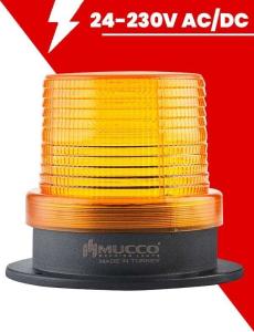 Ø 100 Çap Maksi Volt Tepe Lambası 24-230V AC/DC SNT-112 Beyaz