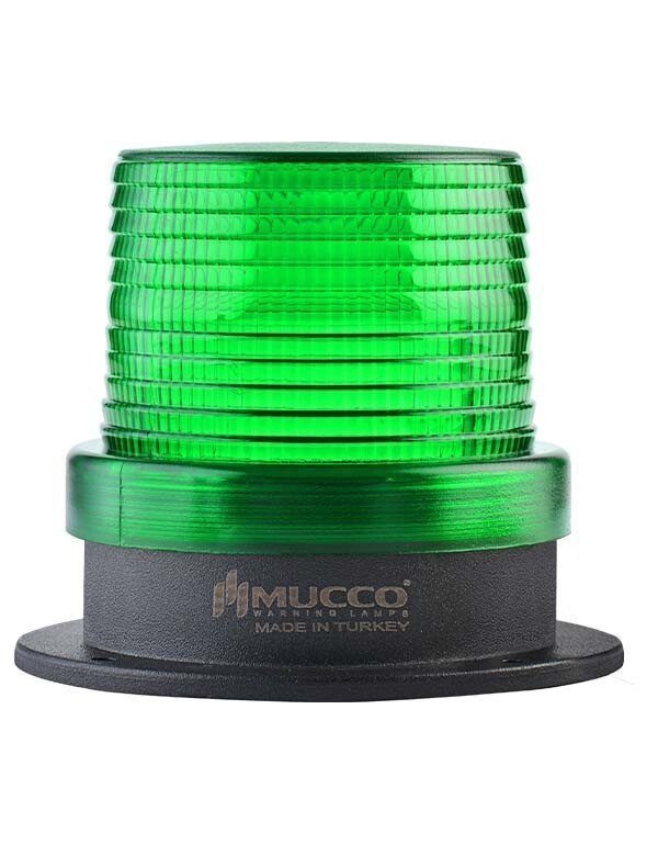 5 Mod Buzzerlı Universal Tepe Lambası 12-24V AC/DC SNT-915-B Yeşil