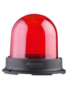 5 Mod Buzzerlı Tepe Lambası 85-260V AC/DC SNT-1225-B Beyaz