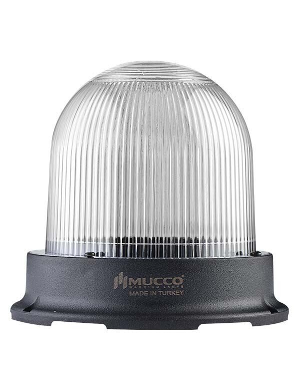5 Mod Buzzerlı Tepe Lambası 85-260V AC/DC SNT-1225-B Beyaz