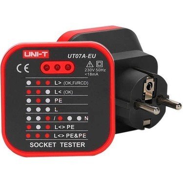 UNİ-T UT07B-EU Priz Test Cihazı