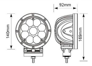 10W Forklift Güvenlik ışığı (Nokta) 10-48V DC SNT-BL182 Mavi