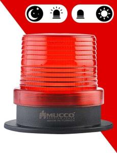 5 Mod Buzzer Sensörlü Tepe Lambası 12-24 AC/DC - SNT-915-B-ND Sarı