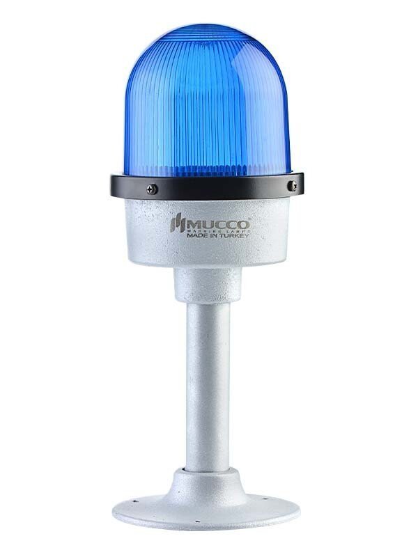 Çakar Döküm Tepe Lambası 12-24V AC/DC SNT-DU12513 Mavi