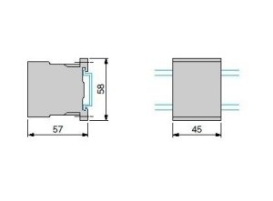 LC1K1210M7 12 A (5,5 KW) 220 V AC Bobinli 1 NO Mini Kontaktör