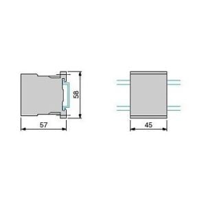 LC1K0901M7 9A (4 KW) 220VAC Bobinli 1NC Kontaklı Mini Kontaktör