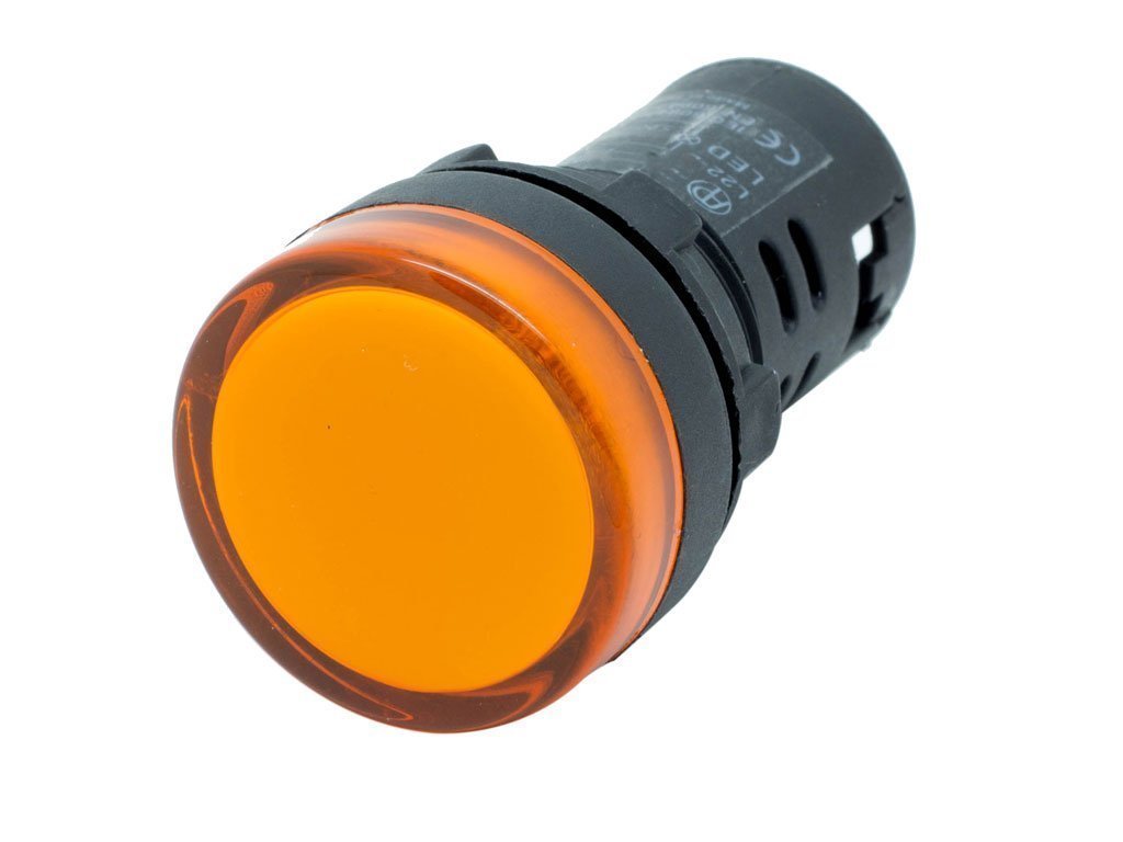 22mm Sarı Ledli Sinyal Lambası 220V AC GWEST